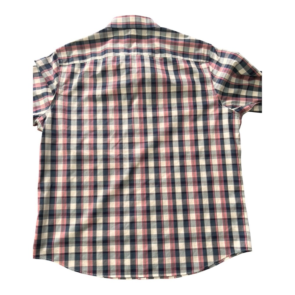 UNTUCKit Schwarz-WF Mens XXL Slim Fit Wrinkle Free Plaid Button Down Shirt - Picture 7 of 16